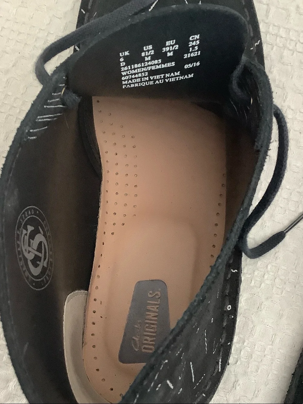 Clarks Black Leather Ankle Booties